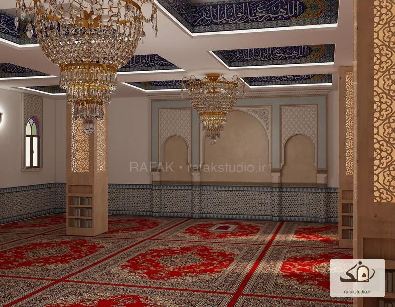 طرح فضای داخلی مسجد — خروجی طراحی ۱