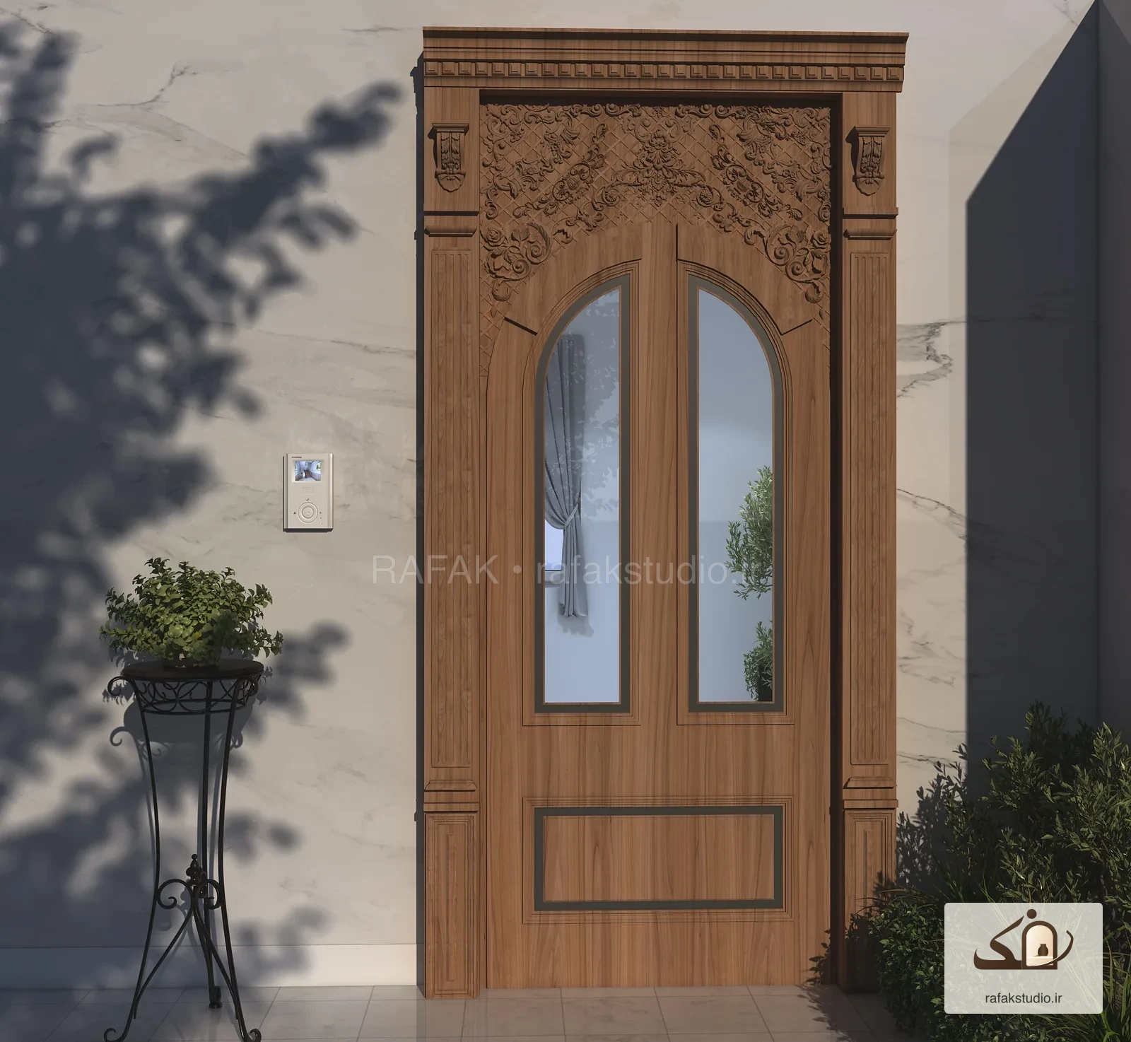 مقترح باب مدخل في شيراز — مخرجات التصميم